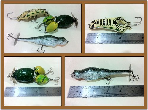 Top Water Handmade Wooden Frog Lures