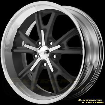 17 x8 American Racing VN801 Daytona Mag Gray w/ Machined Lip 5 Lug