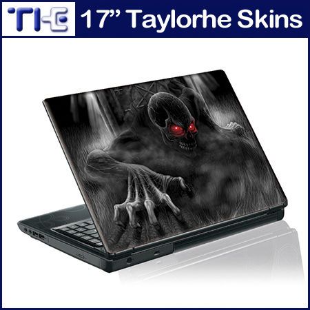 17 Laptop Skin Sticker Decal Crawling Zombie Dark 05