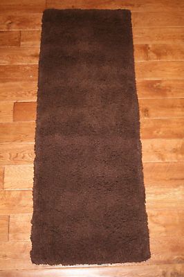 2X5 Brown Shag Shaggy Soft Runner Hallway Bath Bathroom