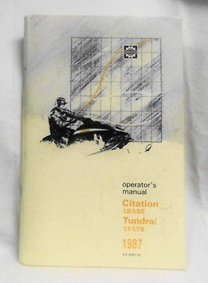   DOO CITATION LS LSE & TUNDRA LT LTS OWNERS MANUAL W/WIRING DIAGRAM