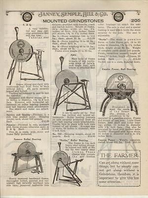 1922 S&Q Samson Ajax Norka Empire Grindstone Antique Ad