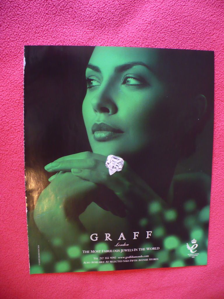 2010 GRAFF FABULOUS EXQUISITE DIAMOND RING JEWELRY AD