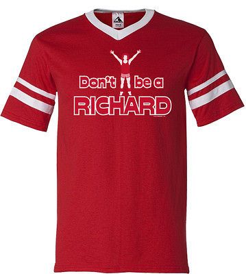 Dont Be A Richard Retro Ringer T Shirt Tee Funny Simmons Fitness