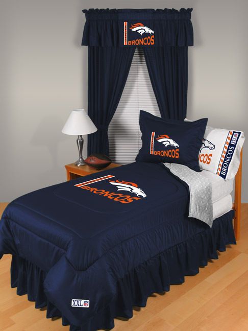 DENVER BRONCOS COMFORTER, SHAM, & MORE BEDDING BED SET