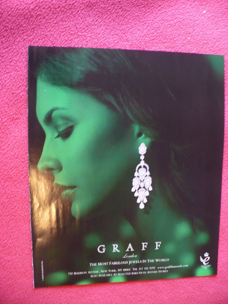 2011 GRAFF FABULOUS EXQUISITE DIAMOND EARRING JEWELRY AD