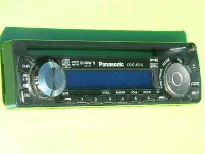 CD PLAYER CQ C1401U FACEPLATE AUDIO RADIO TUNER INDASH UNIT RECEIVER