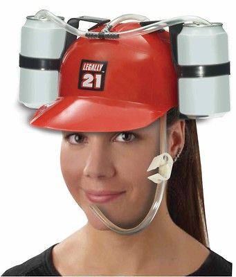 Birthday Beer Drinking Fun Party Helmet Hat Baseball Drink Dispenser