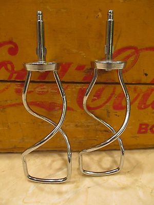 Vintage Oster Regency Kitchen Center Mixer Parts Dough Hooks Ex Con