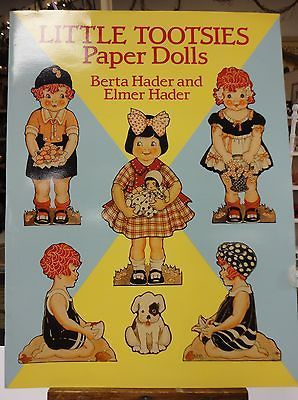 VINTAGE~1990~U NCUT~PAPER DOLL BOOK~LITTLE TOOTSIES~DOVER PUBLICATION~