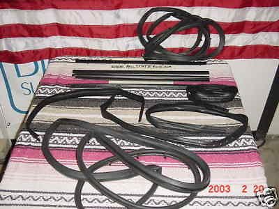 JEEP DOOR WEATHER STRIP SEALS 10 PC BOTH DOORS 1976 82 CJ7 CJ8, FIXED