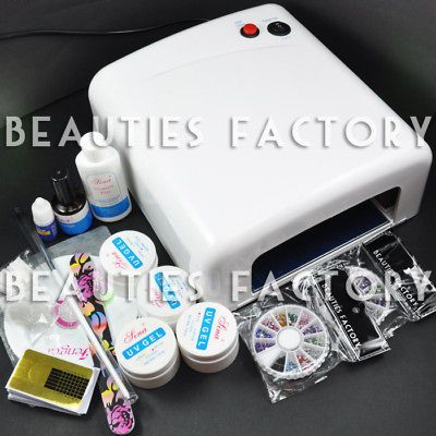 UV GEL NAIL KIT & 36W UV LAMP LIGHT DRYER #181