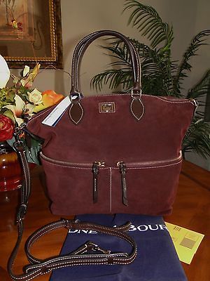 Dooney and Bourke NWT Suede Large Pocket Satchel Satchel~GORGEO US