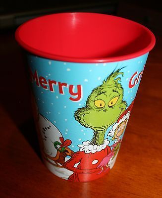 NEW Hallmark Cards Dr. Seuss The GRINCH Merry Grinchmas Plastic Cup