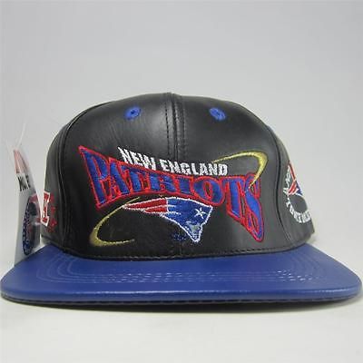 VTG New England Patriots Tom Brady Wes Welker Leather snapback