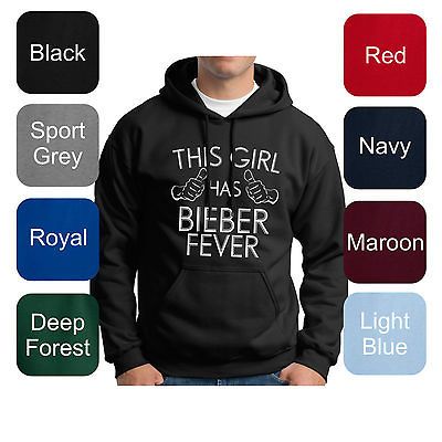 Has Bieber Fever PREMIUM HOODIE SWEATSHIRT Concert Pop Justin WRR 71