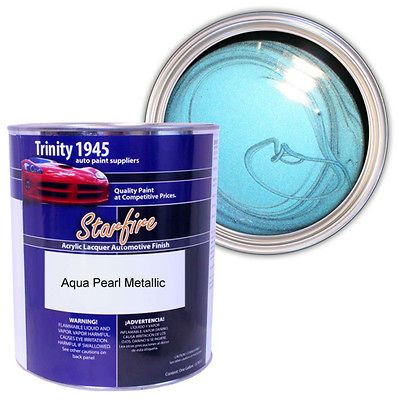 Newly listed 1 Gallon Aqua Pearl Metallic Acrylic Lacquer Auto Paint