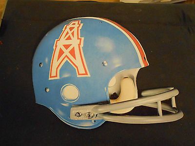 VINTAGE 1970S HOUSTON OILERS 8 INCH THIN CARDBOARD HELMET,GRT SHAPE