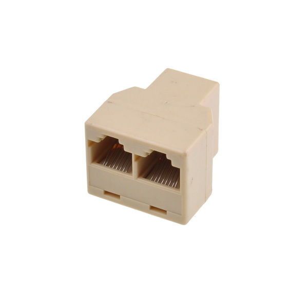 CAT 5 6 LAN Ethernet Connector Splitter Double Adapter Dual 2 Port PC