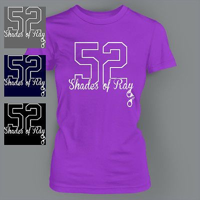 RAY LEWIS 52 SHADES BALTIMORE RAVENS Ladies T Shirt