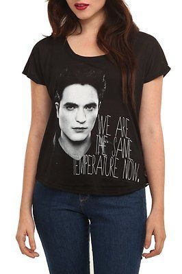 NWT TWILIGHT BREAKING DAWN PART 2 EDWARD TEMPERATURE SHIRT TEE