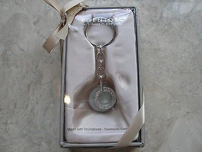 ARGENTOSC KEY CHAIN MADE WITH CRYSTALIZED SWAROVSKI ELEMENTS NIB