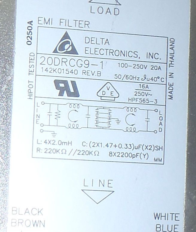 XEROX 142K01540 XEROX 8830 FILTER (ELECTRONIC)