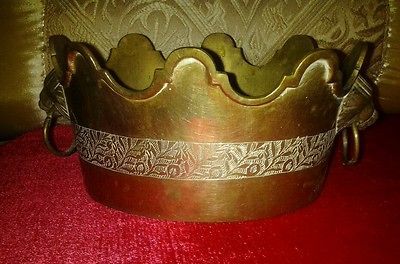 Vintage Quality Brass Crown Planter India