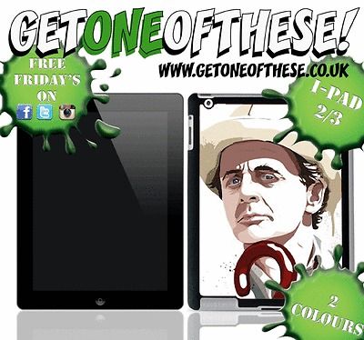 IPAD 2/3 CUSTOM DOCTOR WHO ART CASE SYLVESTER MCCOY *NEW*