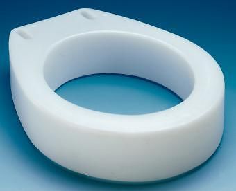 Toilet Seat Elevator Carex White Elevated Standard Round Bending