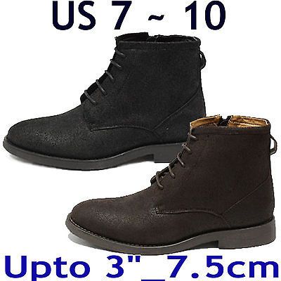 HEIGHT INCREASING ELEVATOR SHOES_Upto 3/ 7.5 cm_Black or Brown BK