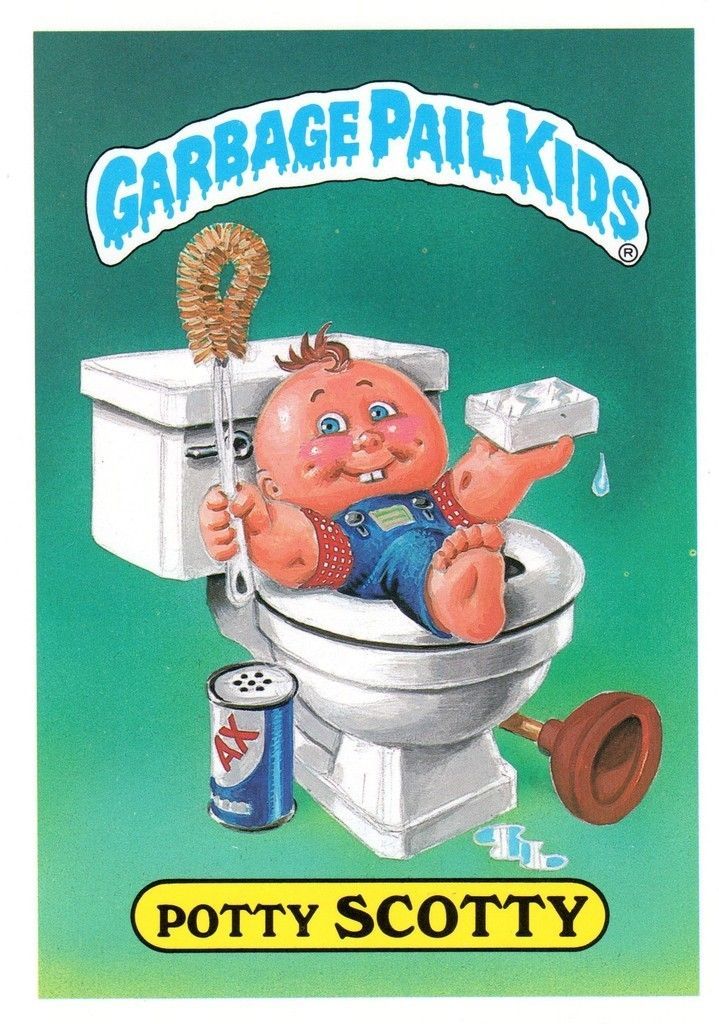 Garbage Pail Kids SERIES 1 giant POTTY SCOTTY 14