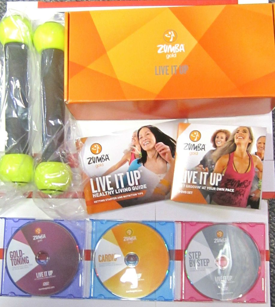 NEW ZUMBA Gold Live It Up DVD Zumba DVD LOSE WEIGHT DVD UR CHOICE OF 1