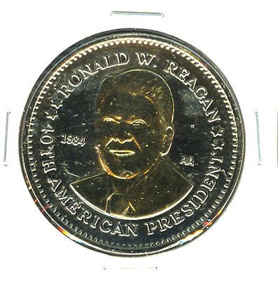 VERY NICE 1984 RONALD REAGAN PRESIDENTIAL COMMEM. MEDAL TZ47