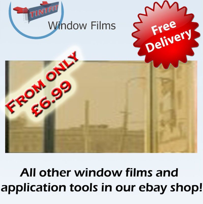 MIRROR GOLD 80% ONE WAY PRO WINDOW TINTING TINT FILM 