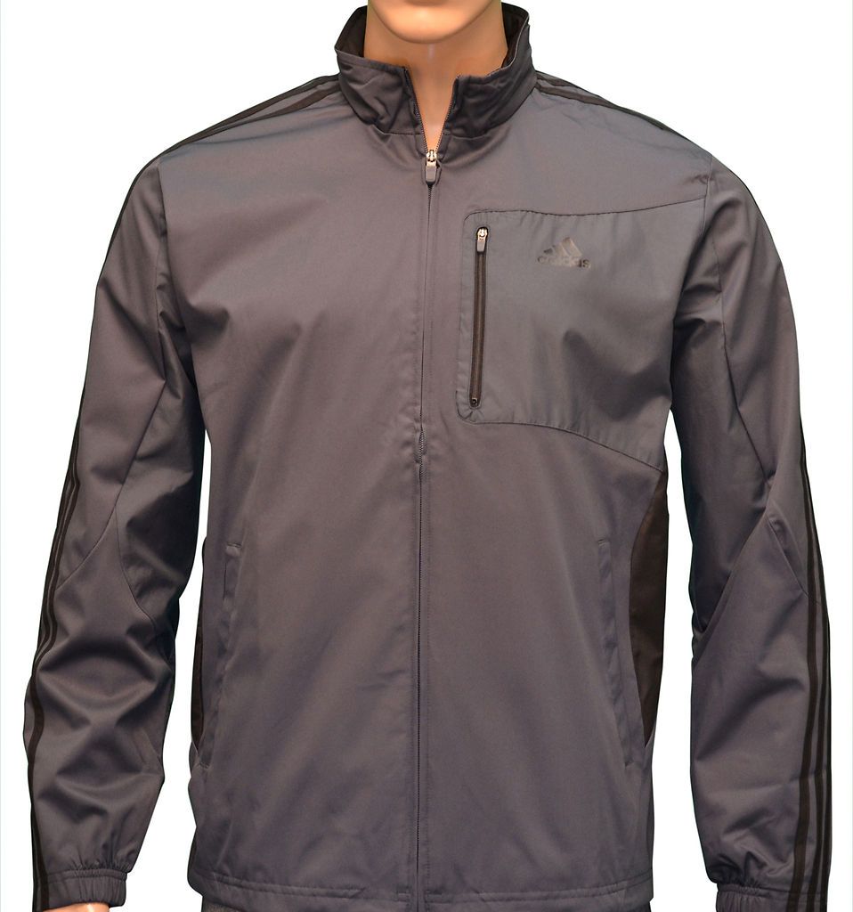 Adidas Mens Drive 2 Wind Jacket Coat   Gray $60.00