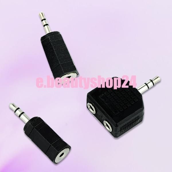 Headphone 3.5mm to 2.5mm/2.5 3.5 Adapter Y Splitter