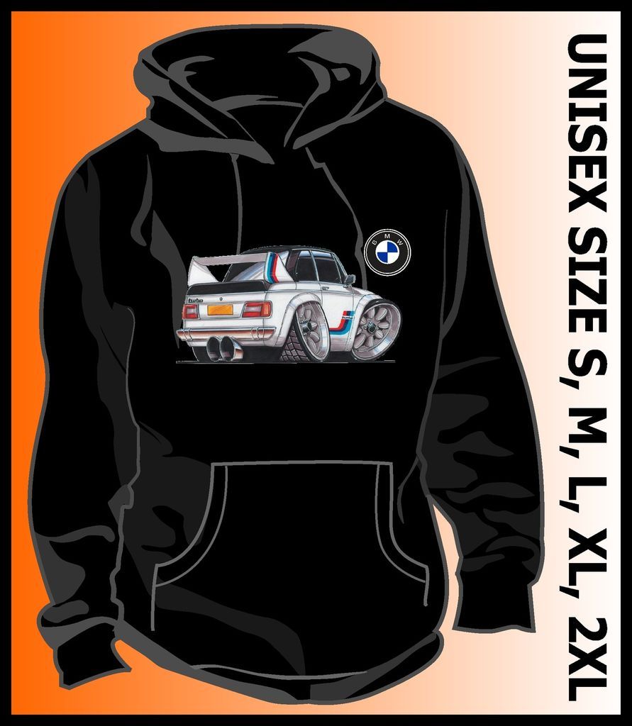 BMW 2002 ALPINA RALLY VINTAGE CLASSIC CAR RETRO BLACK Mens Hoodie