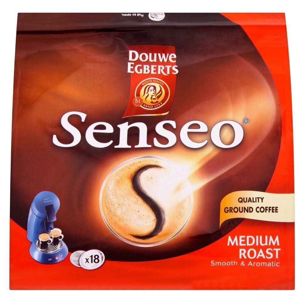 Egberts Senseo Medium Roast Coffee Pods (Pack of 6, Total 108 Pods