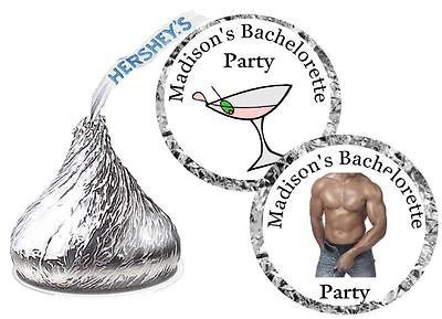 108 BACHELORETTE PARTY FAVORS HERSHEY KISS KISSES LABELS