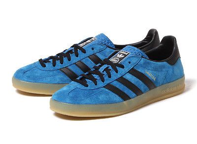 ADIDAS ORIGINALS GAZELLE INDOOR BLUE SUEDE TRAINERS UK 10/US 10.5