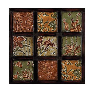 Tuscan Floral Metal Wall Art