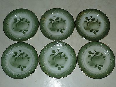 RARE   6 ANTIQUE FRENCH PLATES from the crockery of LUNEVILLE c.1890