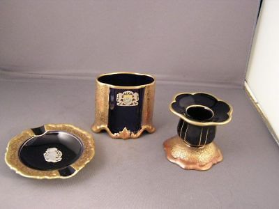 ALKA KUNST ECHT COBALT GOLD GILT ASSORTED PIECES