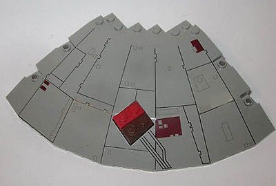 Lego Star Wars #7190 Millennium Falcon Panel Back Part Piece Accessory