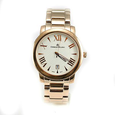 Giorgio Milano 921RG02 White Dial Rosegold Stainless Steel Unisex