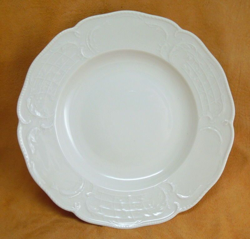 Rosenthal Continentl German Porcelain China Sanssouci White Rim Soup