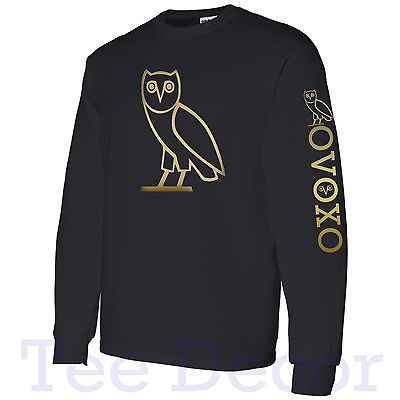 OVO DRAKE OVOXO Octobers Very Own Long Sleeve T shirt Logo on Sleeve