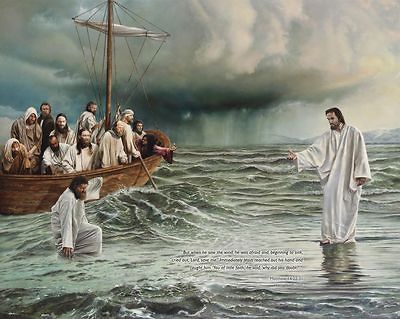 Jesus Walking On Water ~ Edible Image Icing Cake, CupcakeTopper