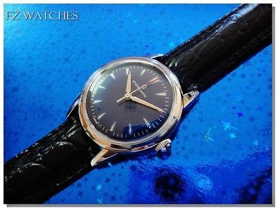 Exquisite Vintage 1960s Mans Eternamatic Self Winding, Blue Dial